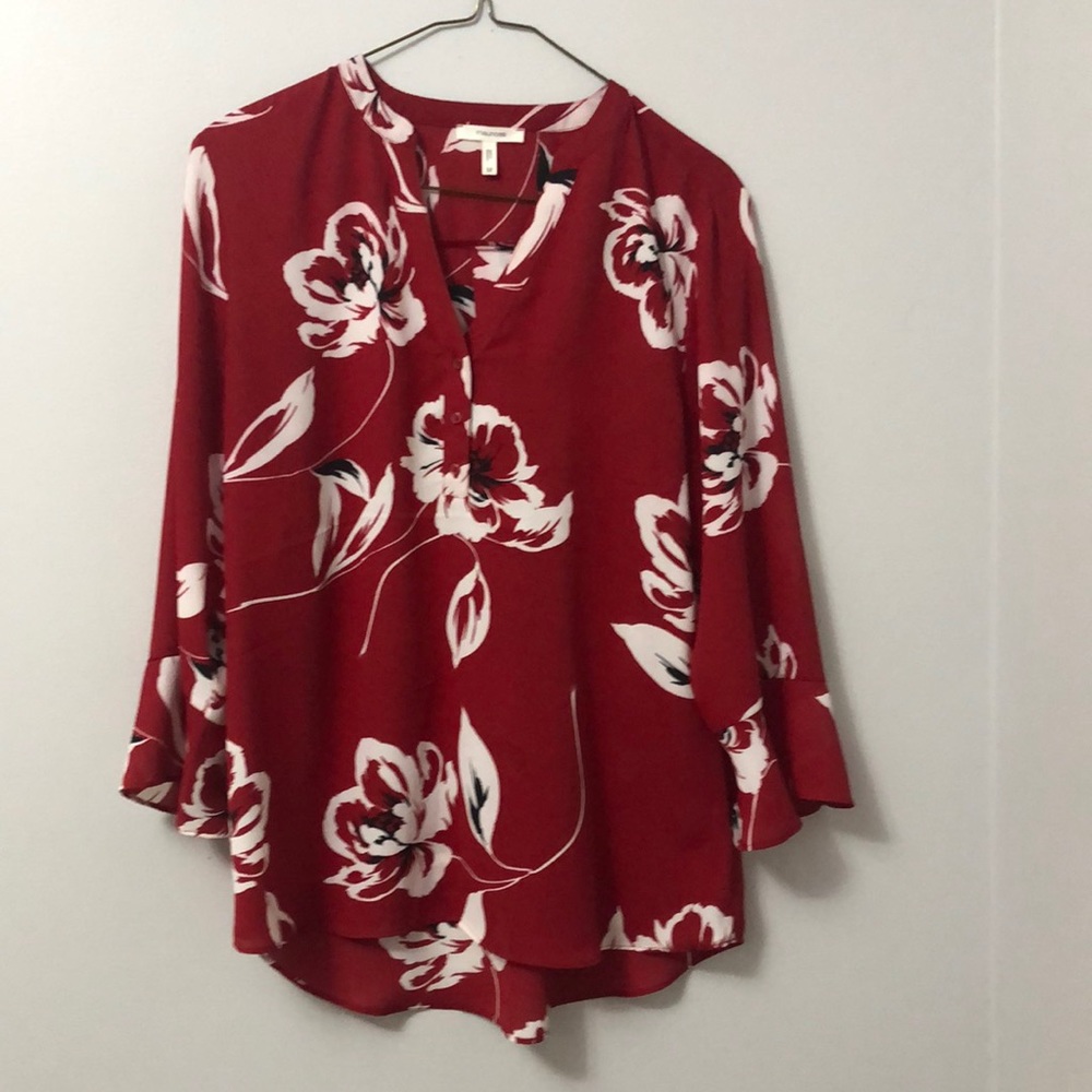 NWOT Maurice’s silky 3/4 length blouse